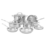 11-PIECE CHEF'S CLASSIC STAINLESS COOKWARE SET (77-11G)
