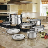 13-PIECE CONTOUR STAINLESS COOKWARE SET (44-13)