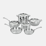 10-PIECE TRI-PLY STAINLESS FRENCH CLASSIC COOKWARE SET (FCT-10)