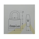 Sure Loc HBP 20/25/30/40/50/60mm Brass Padlock
