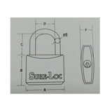 Sure Loc BPC 20/30/40/50mm Colour Padlock