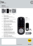 YDR1211 - Digital Door Lock for Sliding & Swing Door