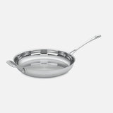 CONTOUR™ STAINLESS 12" SKILLET WITH HELPER HANDLE