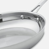 CONTOUR™ STAINLESS 12" SKILLET WITH HELPER HANDLE