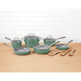 13-PIECE GREENCHEF® CERAMICA® XT NONSTICK COOKWARE