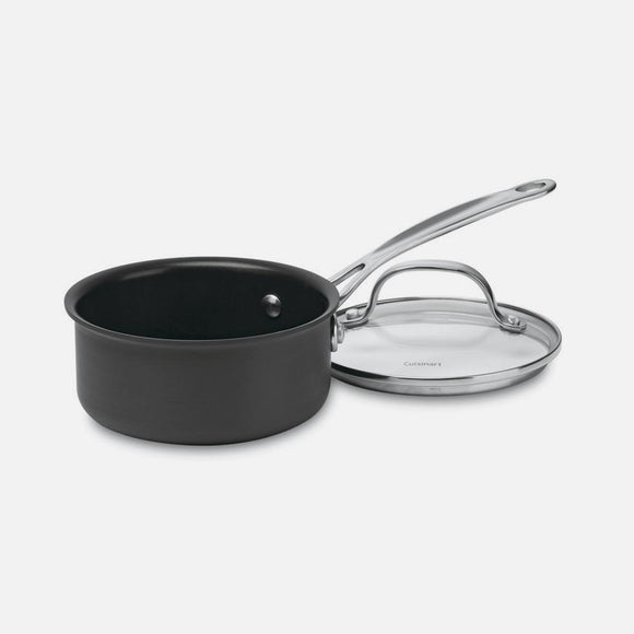 CHEF'S CLASSIC™ NONSTICK HARD ANODIZED 1 QUART SAUCEPAN WITH COVER