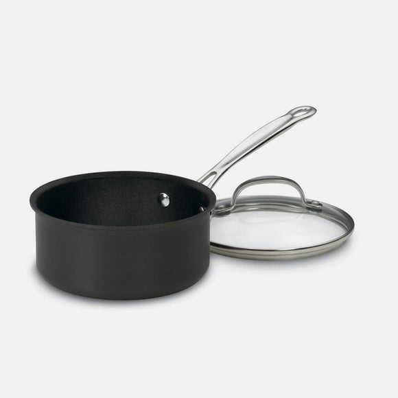 CHEF'S CLASSIC™ NON-STICK HARD ANODIZED 1.5 QUART SAUCEPAN WITH COVER