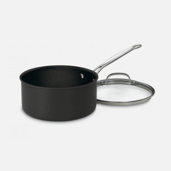 CHEF'S CLASSIC™ NON-STICK HARD ANODIZED 4 QUART SAUCEPAN