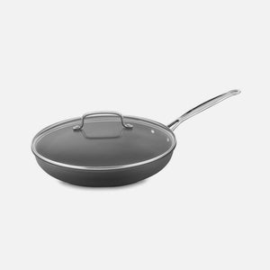 CHEF'S CLASSIC™ NONSTICK HARD ANODIZED 12" NONSTICK SKILLET WITH GLASS COVER