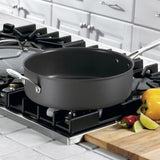 CHEF'S CLASSIC™ NONSTICK HARD ANODIZED 5.5 QUART SAUTÉ PAN WITH HELPER HANDLE & COVER