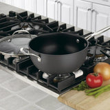 CHEF'S CLASSIC™ NONSTICK HARD ANODIZED 4 QUART CHEF'S PAN WITH HELPER HANDLE & COVER