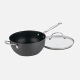 CHEF'S CLASSIC™ NONSTICK HARD ANODIZED 4 QUART CHEF'S PAN WITH HELPER HANDLE & COVER