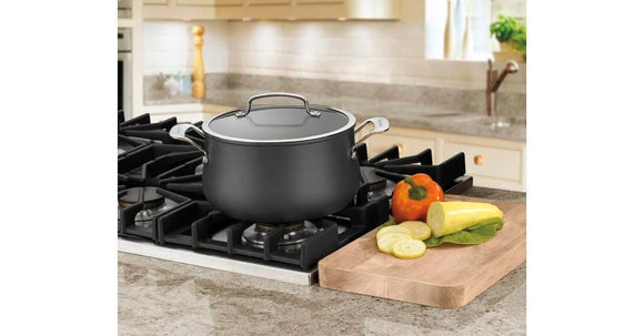 5 QUART DUTCH OVEN WITH COVER (BLACK)