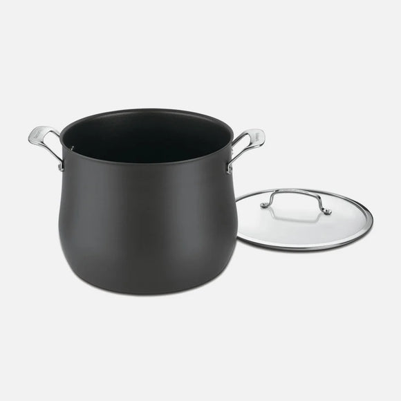 CONTOUR HARD ANODIZED 12 QUART STOCKPOT WITH COVER