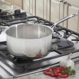 CHEF'S CLASSIC™ STAINLESS 3 QUART SAUCEPAN WITH COVER