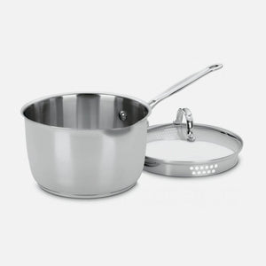 CHEF'S CLASSIC™ STAINLESS 3 QUART POUR SAUCEPAN