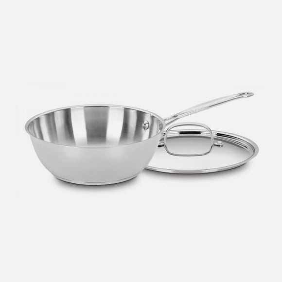 CHEF'S CLASSIC™ STAINLESS 3 QUART CHEF'S PAN WITH COVER