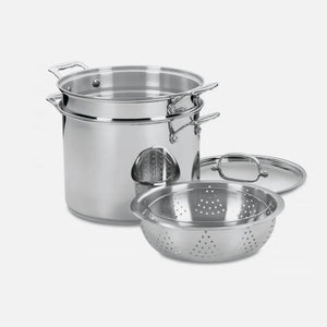 CHEF'S CLASSIC™ STAINLESS 12 QUART PASTA/STEAMER 4 PIECE SET