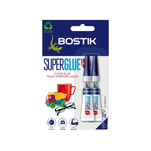 Bostik Fix & Glue Liquid-Eca 3g X 2 (Clear)