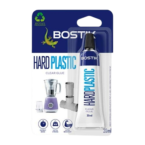 Bostik Hard Plastic Adhesive 20ml (Transparent)