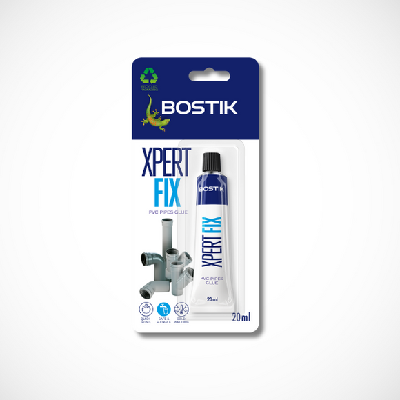 Bostik Xpert Fix Pipe Adhesive 20ml (Transparent)