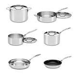 CUISINART® CUSTOM-CLAD 5-PLY STAINLESS STEEL 10 PIECE COOKWARE SET