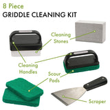 8 PIECE ULTIMATE GRIDDLE CLEANING KIT