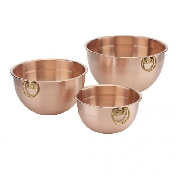 3 PIECE COPPER MIXING BOWL SET