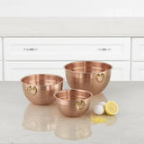 3 PIECE COPPER MIXING BOWL SET