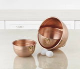 3 PIECE COPPER MIXING BOWL SET