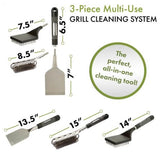 3-PIECE MULTI-USE GRILL CLEANING SYSTEM