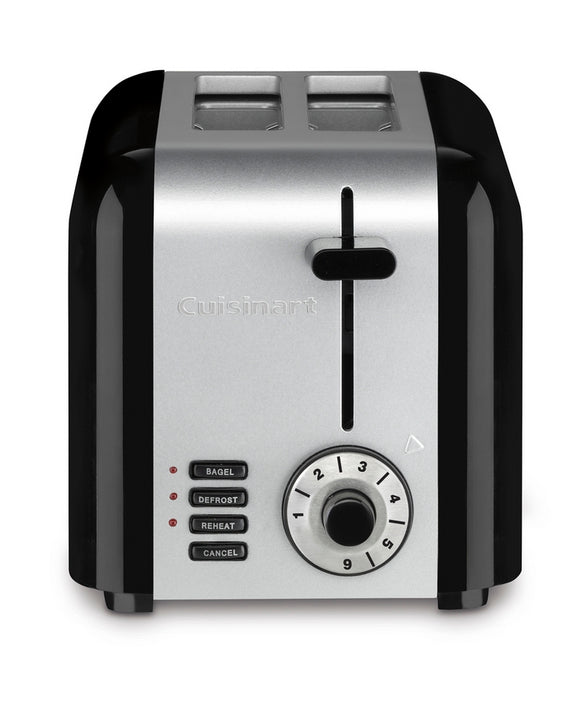 2 SLICE COMPACT STAINLESS TOASTER