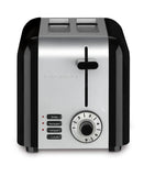 2 SLICE COMPACT STAINLESS TOASTER