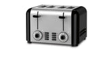 4 SLICE COMPACT STAINLESS TOASTER