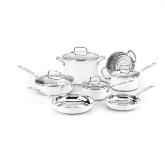 11-PIECE CHEF'S CLASSIC STAINLESS COOKWARE SET (CSMW-11G)