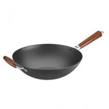 14" PRE-SEASONED WOK WITH HELPER HANDLE