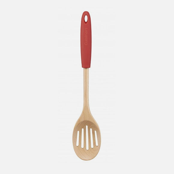 BEECHWOOD SILICONE SLOTTED SPOON