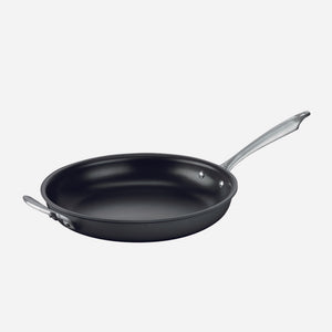 DISHWASHER SAFE ANODIZED COOKWARE 12" OPEN SKILLET WITH HELPER HANDLE