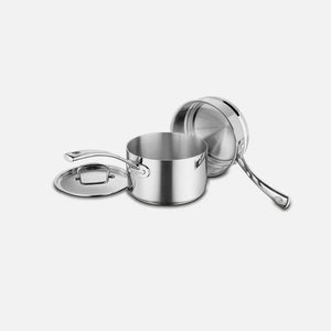 FRENCH CLASSIC TRI-PLY STAINLESS COOKWARE 3 PIECE DOUBLE BOILER SET