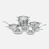 FRENCH CLASSIC TRI-PLY STAINLESS COOKWARE 13 PIECE SET