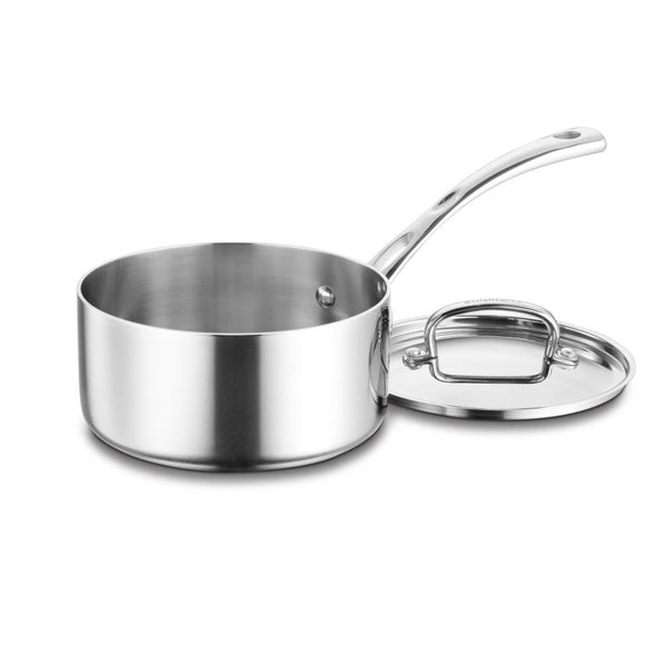 FRENCH CLASSIC TRI-PLY STAINLESS COOKWARE 3 QUART SAUCEPAN