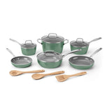 13-PIECE GREENCHEF® CERAMICA® XT NONSTICK COOKWARE