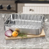 MULTICLAD PRO TRIPLE PLY STAINLESS COOKWARE 16" ROASTING PAN WITH RACK