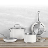 11-PIECE MATTE WHITE COOKWARE SET (MW89-11)