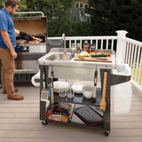 DELUXE OUTDOOR PREP TABLE