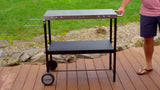 OUTDOOR BBQ PREP CART