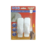 Rex Removable Medium Modern Hook 2pcs (8x3cm)