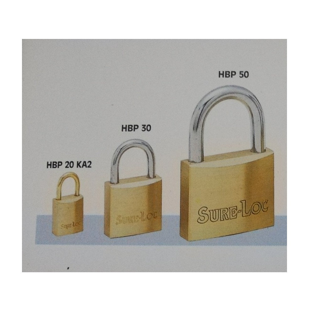 Hbp Lock Sure Loc HBP 20/25/30/40/50/60mm Brass Padlock – Titan Sarawak Sdn Bhd