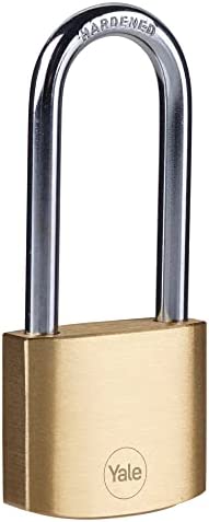 Yale Y110B/20/111/2, Standardsicherheit, 20 mm, Messing, Vorhängeschloss, offener Bügel aus Yale Y110B/20/111/2, Standardsicherheit, 20 mm, Messing, Vorhängeschloss, offener Bügel aus