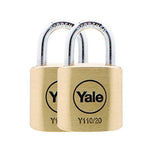 Yale Y110 Brass Padlock